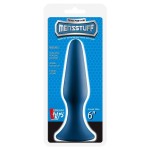 Синяя анальная пробка METAL BALL BUTT PLUG - 15 см