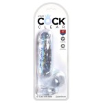 Прозрачный фаллоимитатор King Cock Clear 6  Cock with Balls - 17,8 см