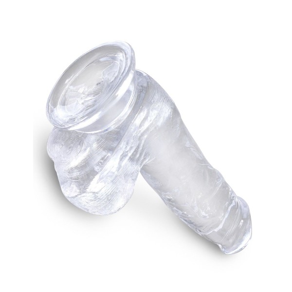 Прозрачный фаллоимитатор King Cock Clear 6  Cock with Balls - 17,8 см