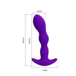 Фиолетовый анальный стимулятор простаты с вибрацией Yale - 14,5 см
