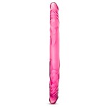 Розовый двусторонний фаллоимитатор 14 Double Dildo - 35,5 см