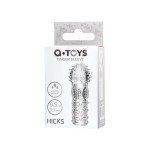 Прозрачная рельефная насадка на палец Hicks - 8,5 см