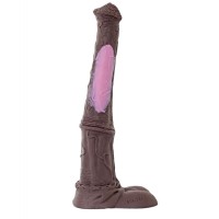 Коричневый фаллоимитатор мустанга - 42 см. Коричневый фаллоимитатор мустанга - 42 см.