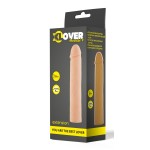 Фаллическая насадка телесного цвета XLover - 18 см
