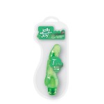 Зелёный гелевый вибратор JELLY JOY 7INCH 10 RHYTHMS GREEN - 17,5 см