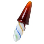 Коническая стеклянная анальная втулка Sexus Glass - 16 см