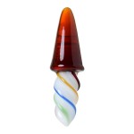 Коническая стеклянная анальная втулка Sexus Glass - 16 см