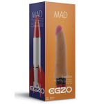 Реалистичный мультискоростной вибратор без мошонки Mad Rocket - 18,5 см
