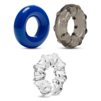 Набор из 3 эрекционных колец Triple Stretch 3 Pack Cock Rings Набор из 3 эрекционных колец Triple Stretch 3 Pack Cock Rings