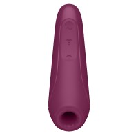 Бордовый вакуум-волновой стимулятор Satisfyer Curvy 1+ Бордовый вакуум-волновой стимулятор Satisfyer Curvy 1+
