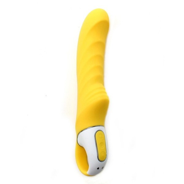 Жёлтый вибратор Satisfyer Yummy Sunshine - 22,5 см