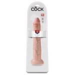 Телесный фаллоимитатор-гигант на присоске 13  Cock - 33 см