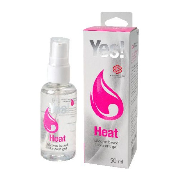 Возбуждающая силиконовая вагинальная смазка Yes Heat - 50 мл