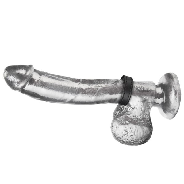 Кольцо на пенис из искусственной кожи на липучке VELCRO COCK RING - 5 см