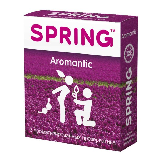 Ароматизированные презервативы SPRING AROMANTIC - 3 шт