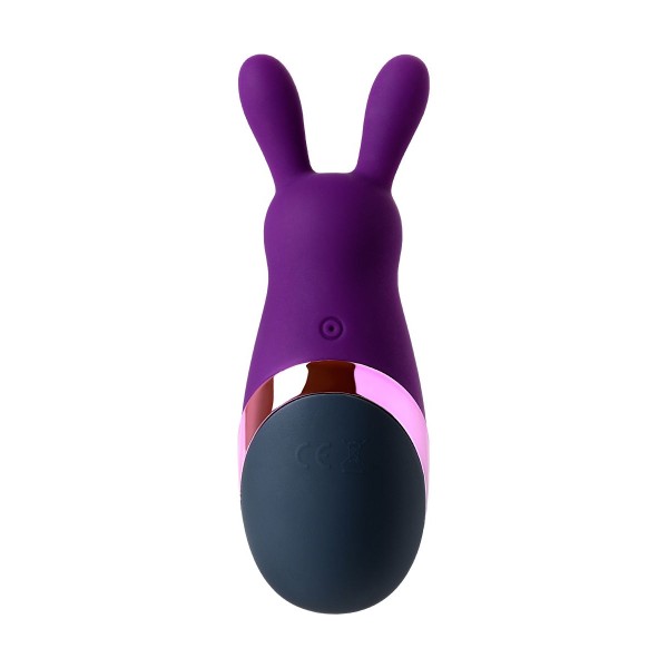 Фиолетовый стимулятор эрогенных зон Eromantica BUNNY - 12,5 см