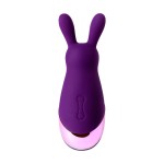 Фиолетовый стимулятор эрогенных зон Eromantica BUNNY - 12,5 см
