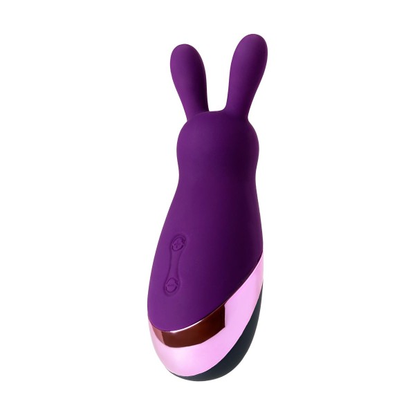 Фиолетовый стимулятор эрогенных зон Eromantica BUNNY - 12,5 см