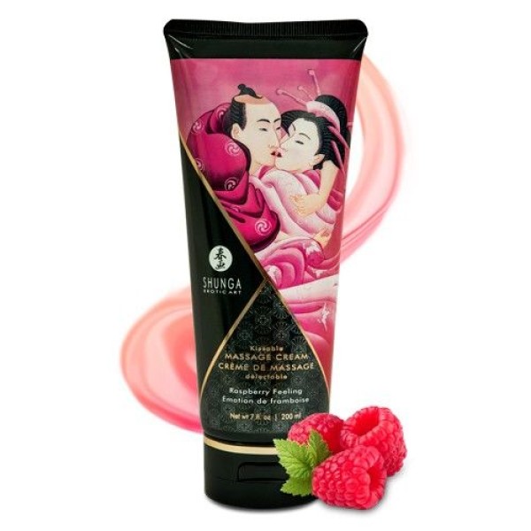 Массажный крем для тела с ароматом малины Raspberry feeling - 200 мл