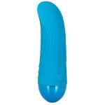 Голубой мини-вибратор Tremble Tickle - 12,75 см