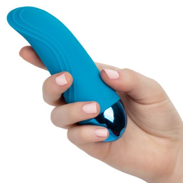 Голубой мини-вибратор Tremble Tickle - 12,75 см