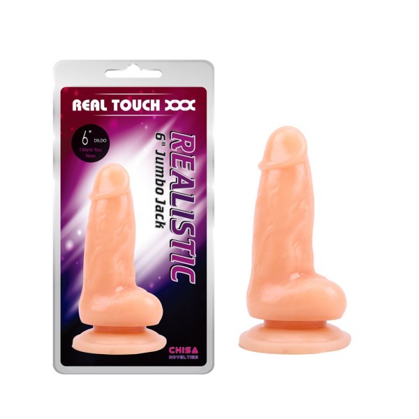Телесный фаллоимитатор Realistic 6  JUMBO JACK - 14 см