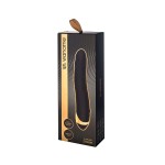Чёрный вибратор WANAME Storm со стимулирующими рёбрами - 22,5 см