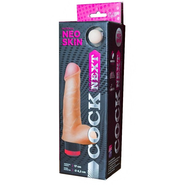 Реалистичный вибромассажёр COCK NEXT 6,6  - 17 см