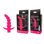 Розовая вибрирующая анальная елочка Sweet Toys - 10,8 см