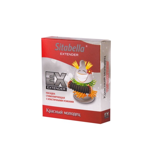 Стимулирующая насадка Sitabella Extender  Красный молодец 