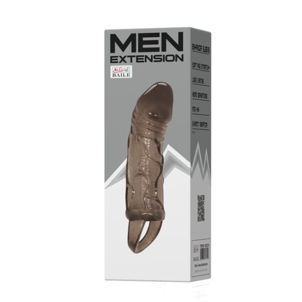 Телесная насадка на пенис с подхватом MEN EXTENTSION - 17 см