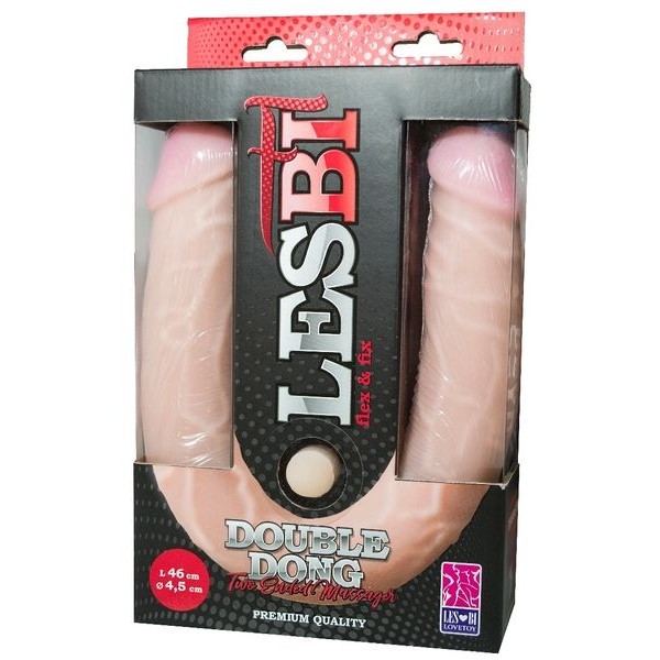 Двусторонний фаллоимитатор FLEX FIX - 46 см