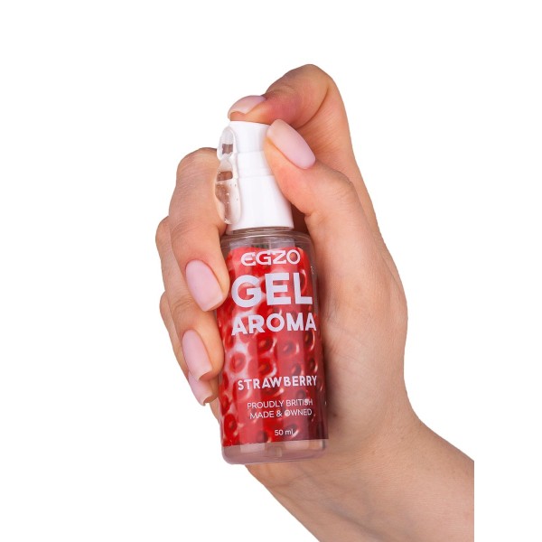 Интимный лубрикант Egzo Aroma с ароматом клубники - 50 мл