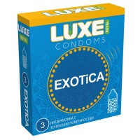 Текстурированные презервативы LUXE Royal Exotica - 3 шт. Текстурированные презервативы LUXE Royal Exotica - 3 шт.
