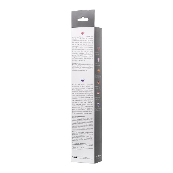 Черная анальная цепочка A-toys - 28,3 см
