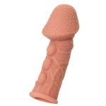 Насадка на фаллос с пузыриками, венками и ребристостью Extreme Sleeve 009 S-size - 12,7 см