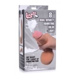 Телесный фаллоимитатор Squirting Dildo - 21,6 см