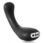 Черный гнущийся вибратор G-Kii G-Spot   Clitoral Vibrator - 23 см