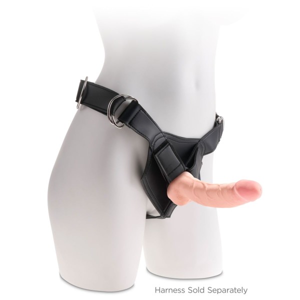 Телесный фаллоимитатор на присоске 8  Triple Density Fat Cock with Balls  - 24,1 см