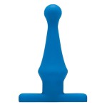 Голубая анальная пробка Bum Buddies Tease My Tush Advanced Silicone Anal Plug - 15 см