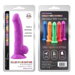 Фиолетовый фаллоимитатор NormanP - 21,5 см