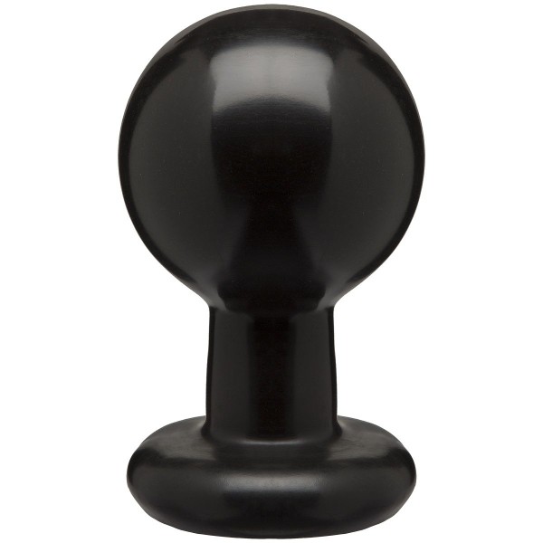 Круглая черная анальная пробка Classic Round Butt Plugs Large - 12,1 см