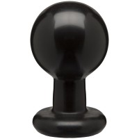 Круглая черная анальная пробка Classic Round Butt Plugs Large - 12,1 см.