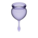 Набор фиолетовых менструальных чаш Feel good Menstrual Cup