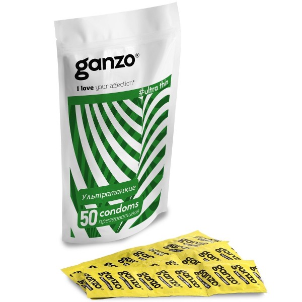 Ультратонкие презервативы Ganzo Ultra thin - 50 шт