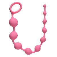 Розовая анальная цепочка Long Pleasure Chain - 35 см. Розовая анальная цепочка Long Pleasure Chain - 35 см.