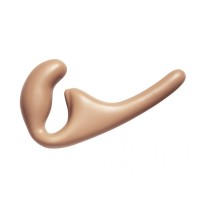 Бежевый безремневой страпон Seduction - 20,5 см. Бежевый безремневой страпон Seduction - 20,5 см.