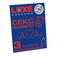Презервативы с ароматом персика Сексреаниматор - 3 шт. Презервативы с ароматом персика Сексреаниматор - 3 шт.