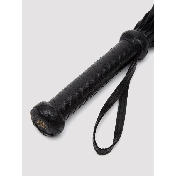 Черный кожаный флоггер Bound to You Faux Leather Flogger - 63,5 см