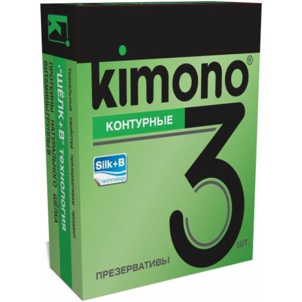 Контурные презервативы KIMONO - 3 шт